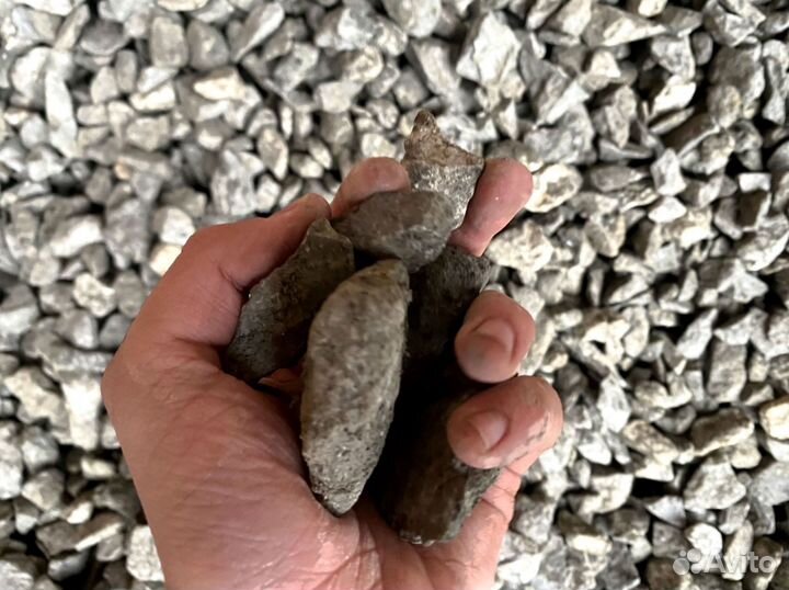 Щебень, Песок