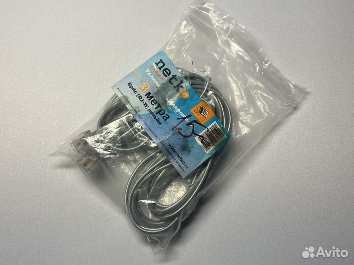 Удлинитель телефонный 3 м