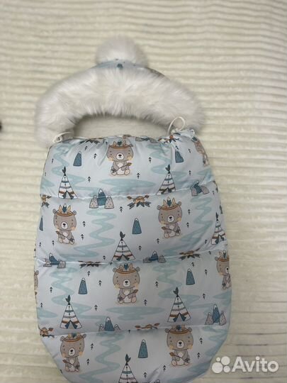 Кокон для новорожденных зимний