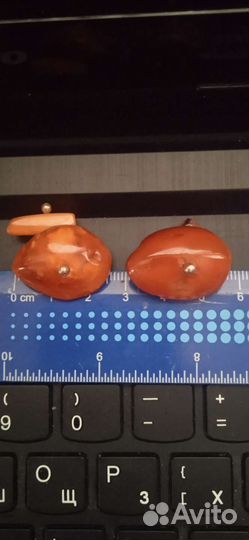 Янтарь запонки СССР