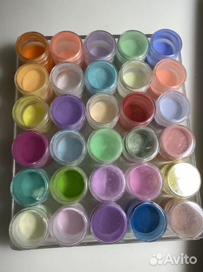 Акриловая пудра для наращивания ногтей