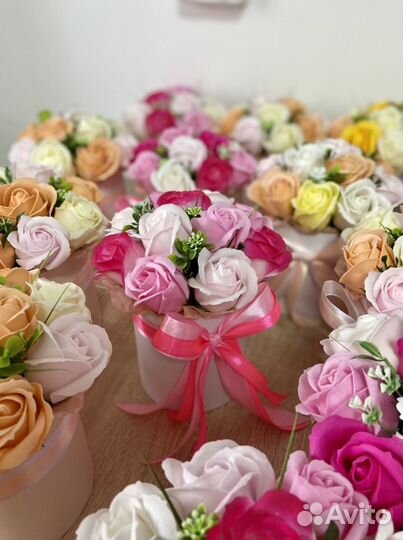 Мыльные розы букеты