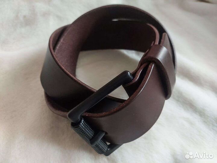 Мужской кожаный ремень ручной работы