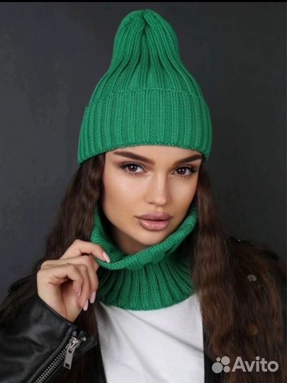 Шапка тыковка и снуд 2 в 1 новая