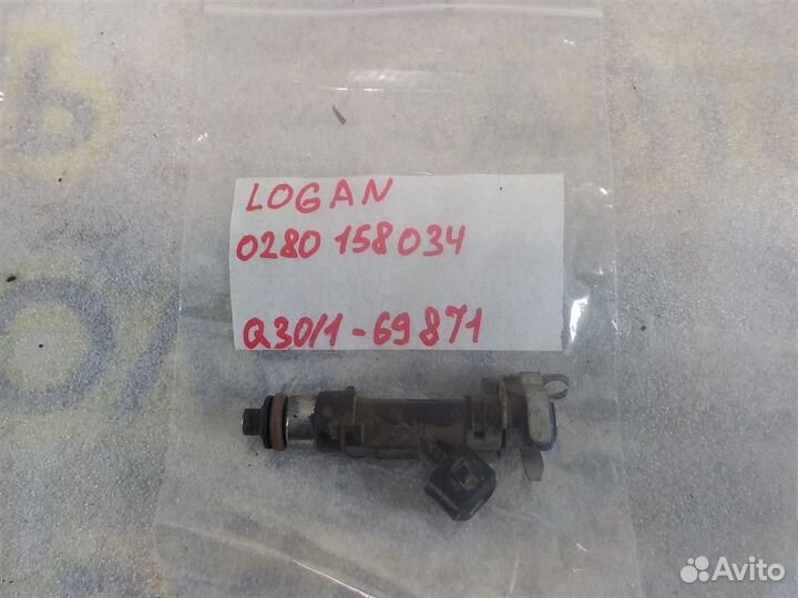 Форсунка инжекторная электрическая Renault Logan