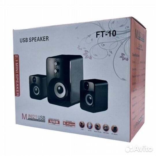 Активная акустич. система FT-10 2.1 Black