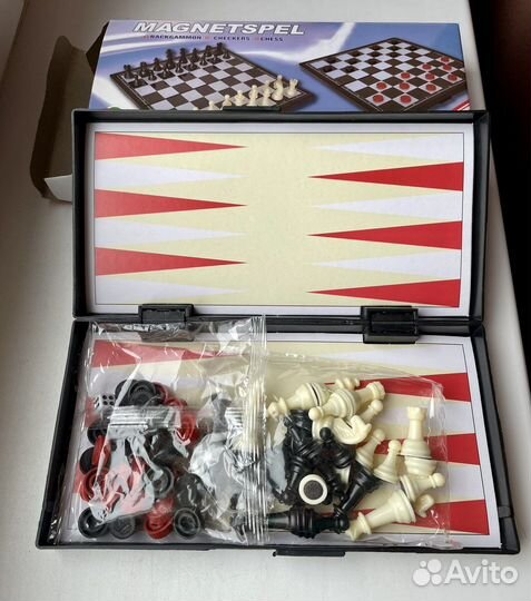 Шахматы нарды шашки 3 в 1