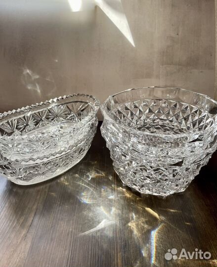 Бронь Хрустальная салатница СССР