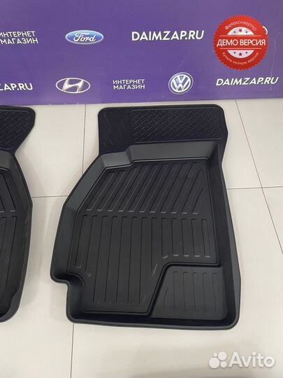 Коврики в салон Hyundai Accent с бортиком мягкие