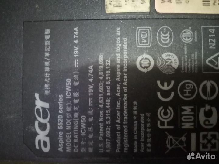 Ноутбук acer