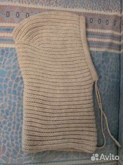 Капор крупной вязки