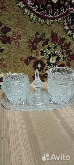 Чайный хрустальный набор гдр