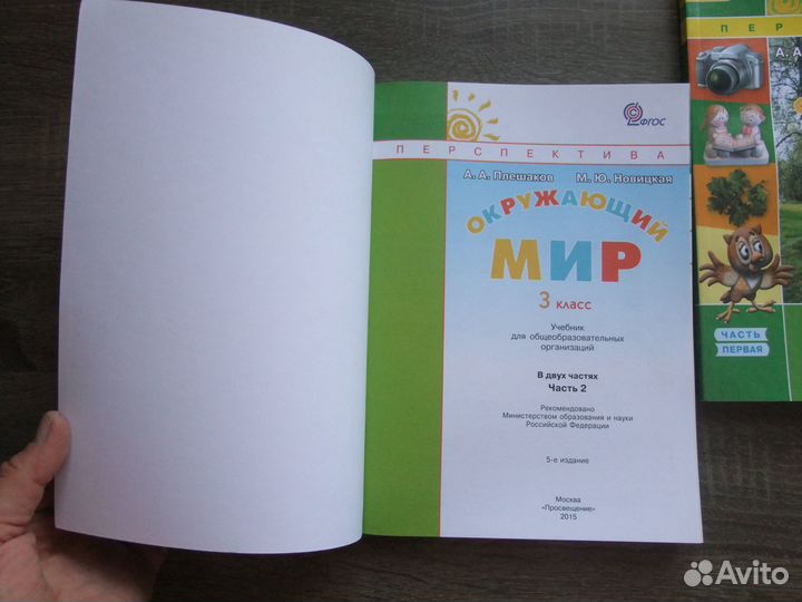 Плешаков Окружающий мир 3 класс Учебник В 2х чч