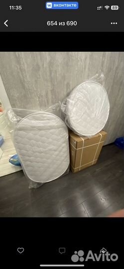 Матрас детский круглый и овальный