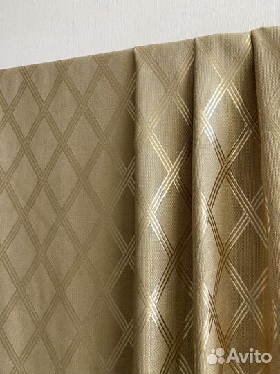 Шторы для дома Ромб золото