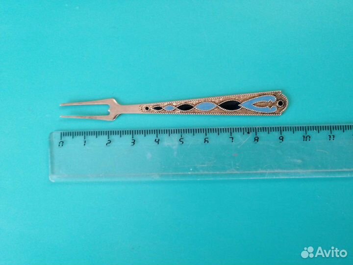 Серебряная вилочка для лимона