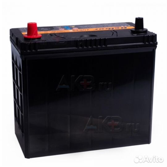 Аккумулятор автомобильный Delkor 70B24R (55L 480A
