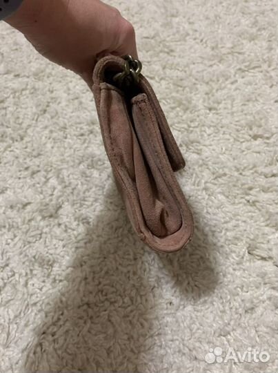 Клатч натуральная замша Zara