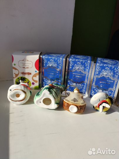 Фарфоровые елочные игрушки