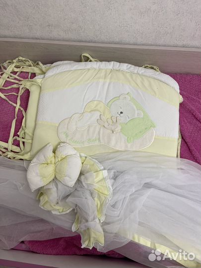 Бортики и балдахин в кроватку