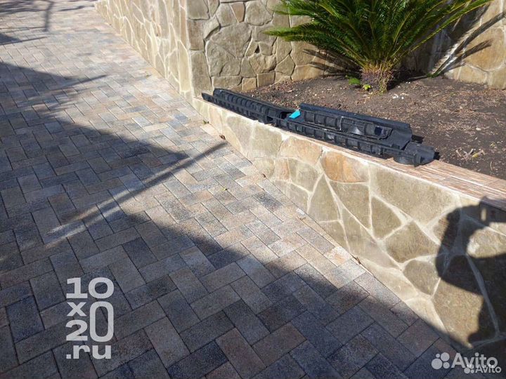 Тротуарная плитка, бордюры, газонная решетка