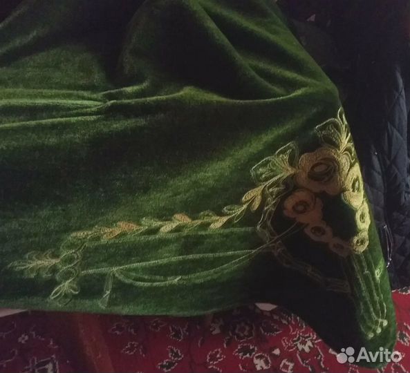 Скатерть1900-1910 г.Длинноворсовый высечной бархат