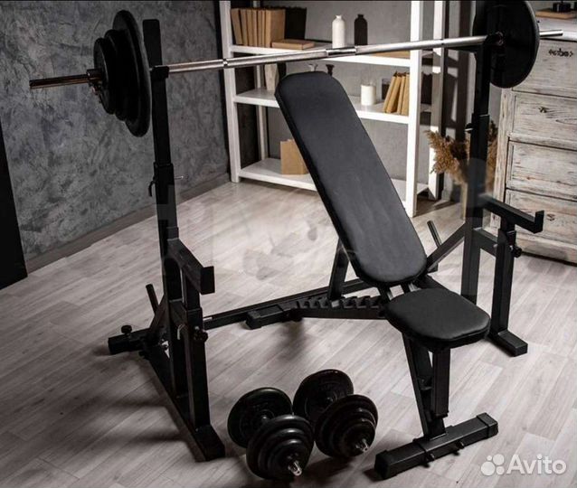 Скамья для жима со стойками