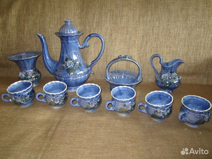 Чайный, кофейный сервиз. 10 предметов