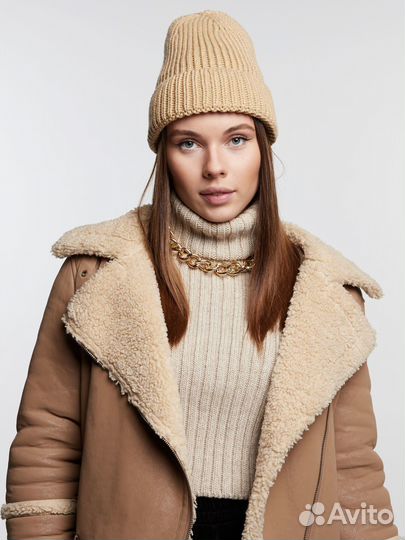 Шапка бини средней вязки Шапки Оптом