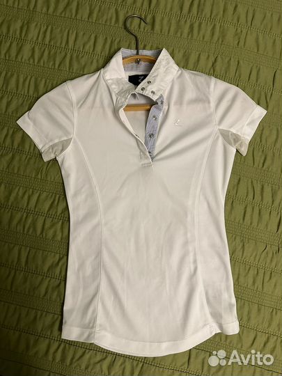 Поло для выступлений соревнований белое horse S