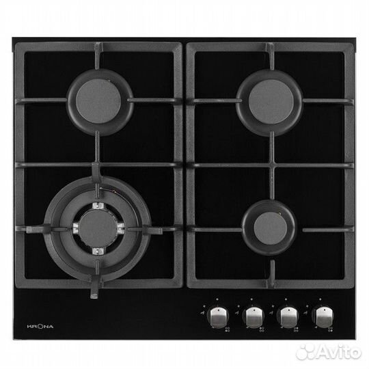 Поверхность газ на стекле krona armonia 60 BL 4кон