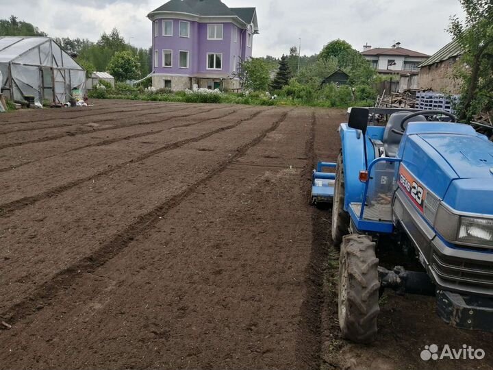 Благоустройство участка посев газона
