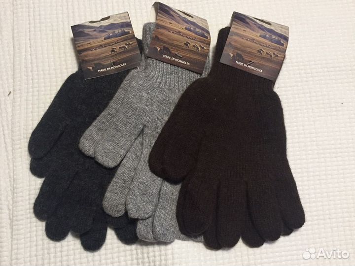 Перчатки из монгольской шерсти взрослые