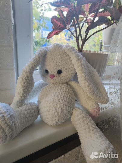 Мягкая игрушка заяц ручной работы