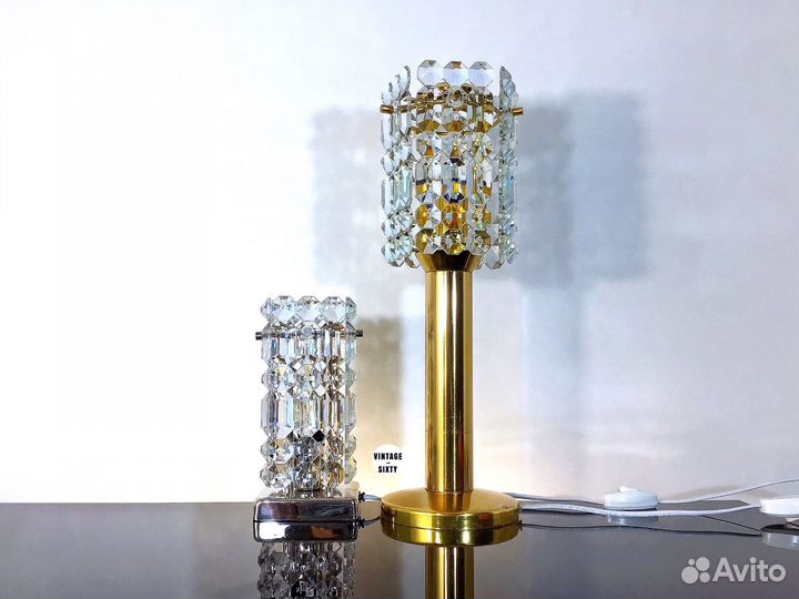 Светильник настольный ночник хрустальный СССР