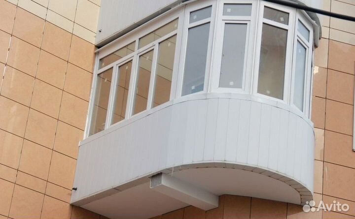 Остекление балконов и лоджий под ключ D4998