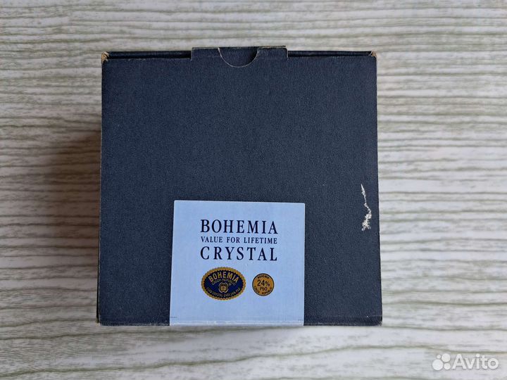 Шкатулка хрустальная доза с крышкой