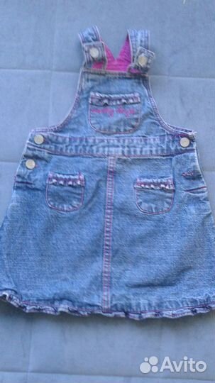 Джинсовые сарафанчики на возраст от 2х до 5 лет