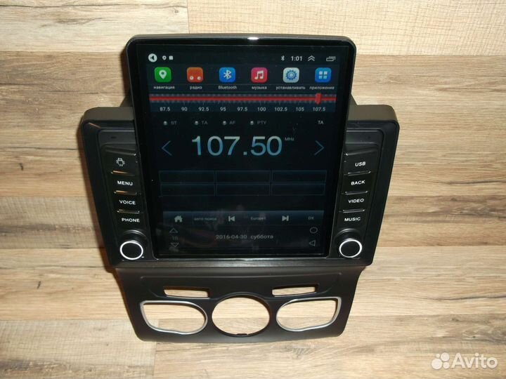 Магнитола Citroen C4 Android Tesla 2013-2016г