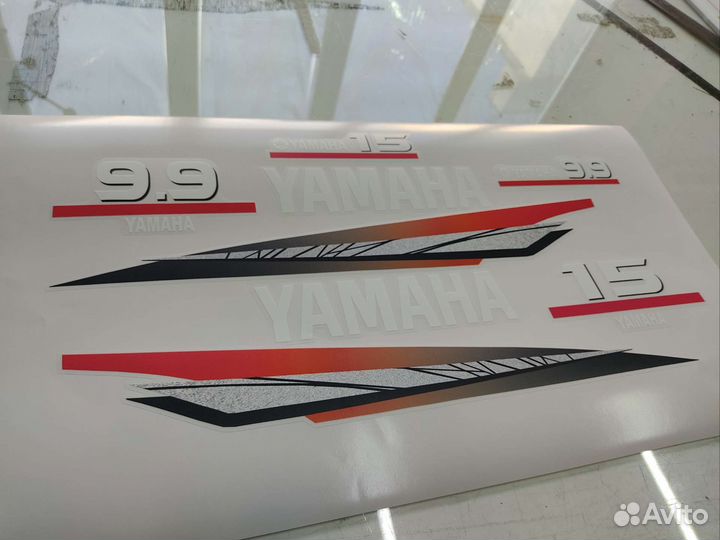 Наклейки на лодочные моторы yamaha и sharmax