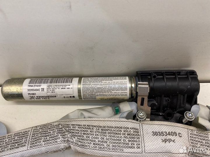 Подушка безопасности боковая правая Audi A6 C6 2.0