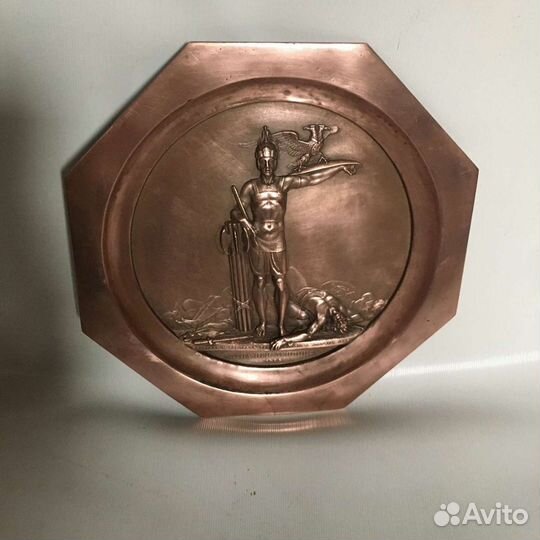 Медный барельеф Сражение при Лейпциге 1814