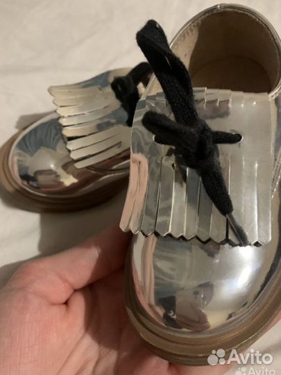 Ботинки туфли zara 21 размер