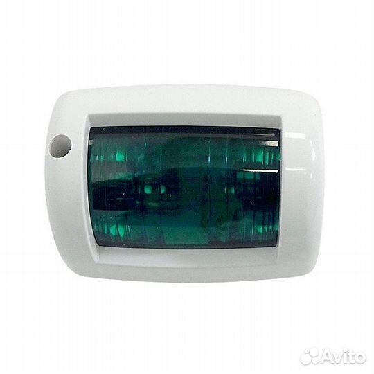 Огонь бортовой зеленый, белый корпус высота 57 мм