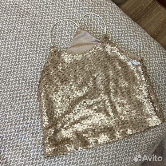 Майка с пайетками