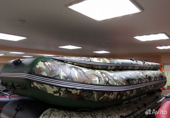 Лодка mishimo family lite 370, цвет камуфляж