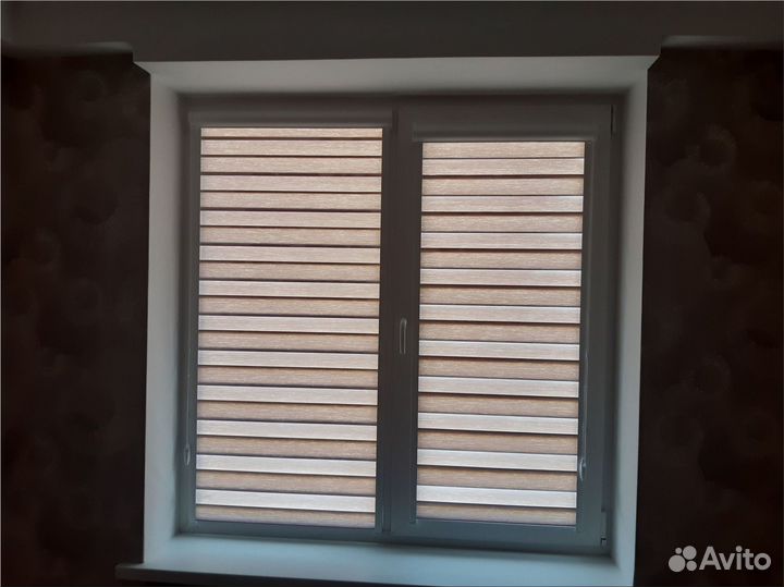 Шторы рулонные Зебра/Доставка