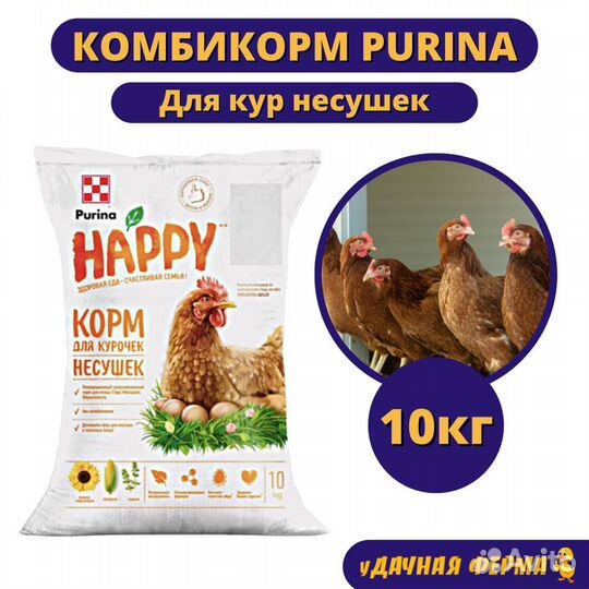 Комбикорм Пурина для кур несушек (10 кг)