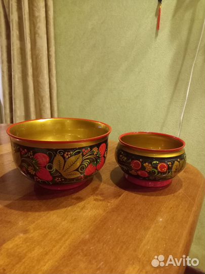 Хохлома. Чаши. Винтаж СССР