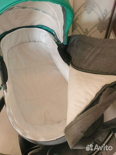 Коляска riko,эко кожа. гел колеса